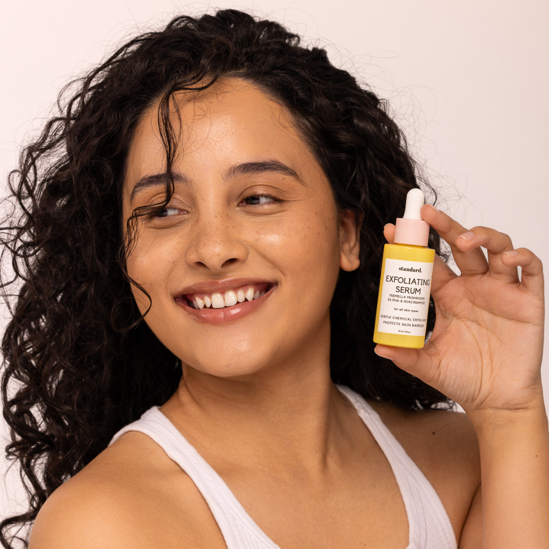 Exfoliating Mushroom Serum with 5% PHA, Tremella Mushroom, Hyaluronic Acid & Niacinamide