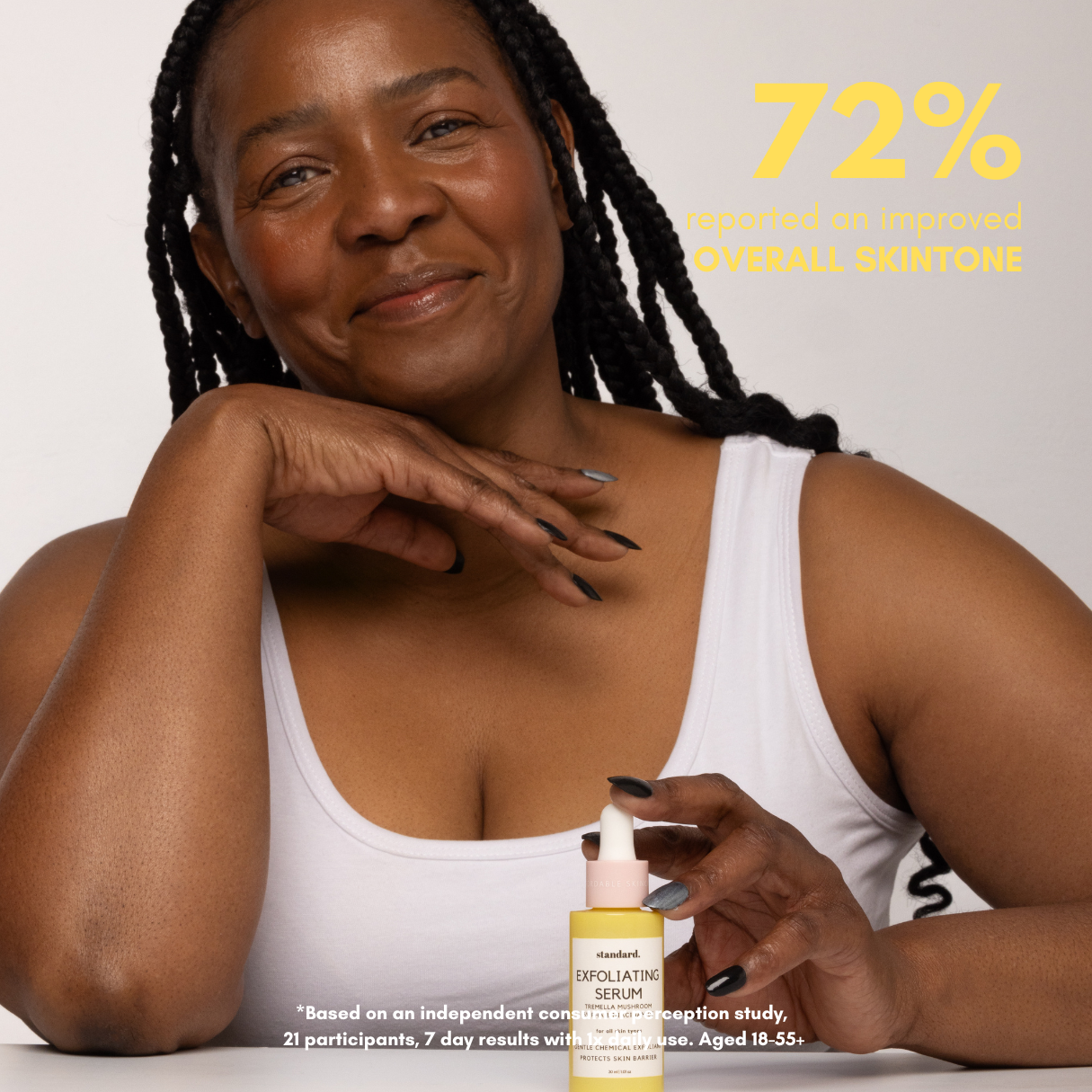 Exfoliating Mushroom Serum with 5% PHA, Tremella Mushroom, Hyaluronic Acid & Niacinamide