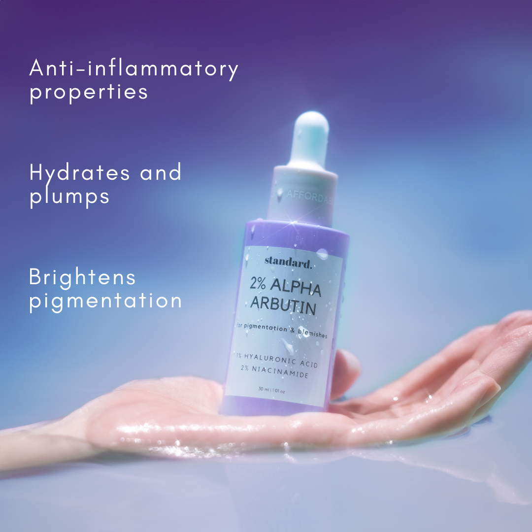 2% Alpha Arbutin Serum with 1% Hyaluronic Acid & Niacinamide