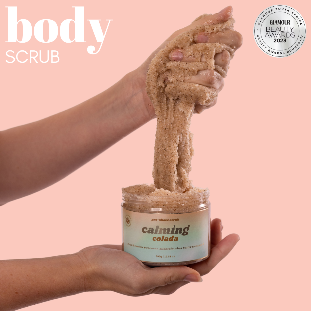 Calming Colada Pre-Shave Body Scrub with Allantoin