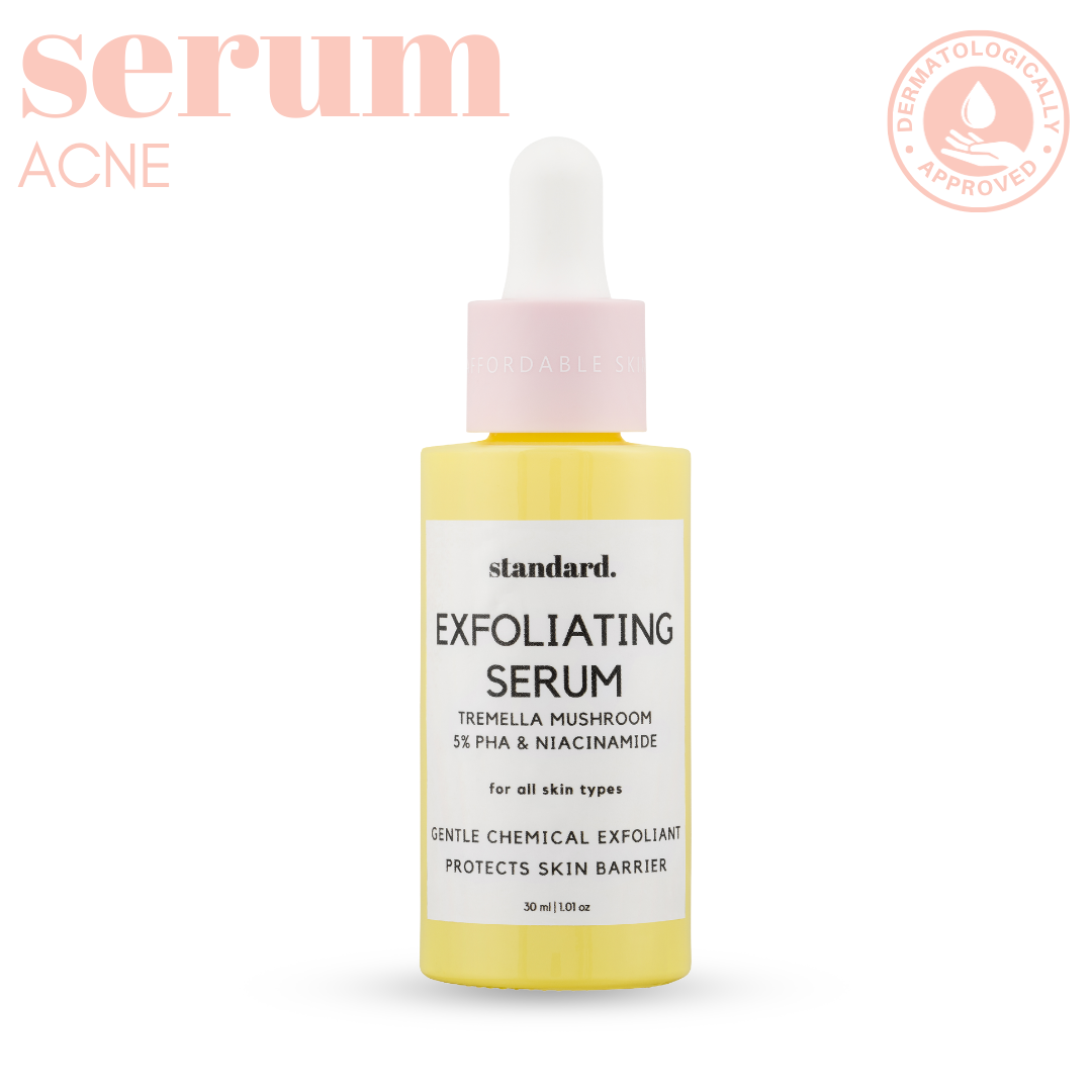Exfoliating Mushroom Serum with 5% PHA, Tremella Mushroom, Hyaluronic Acid & Niacinamide