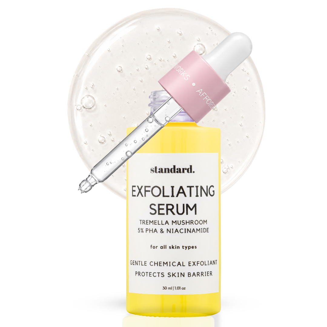 Exfoliating Mushroom Serum with 5% PHA, Tremella Mushroom, Hyaluronic Acid & Niacinamide
