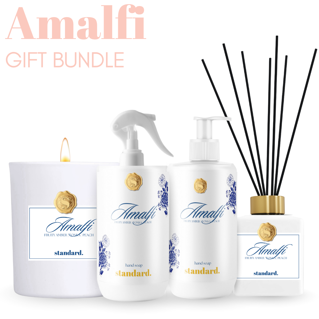 Amalfi Home Gift Bundle - Candle, Diffuser, Home Spray & Hand Wash