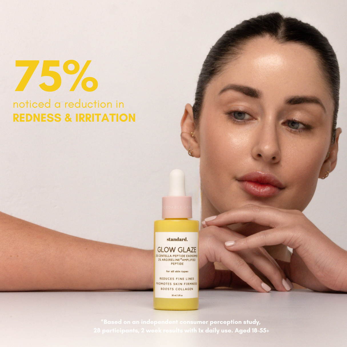 Glow Glaze Anti-Ageing Serum with Argireline Amplified, Centella, Hyaluronic Acid