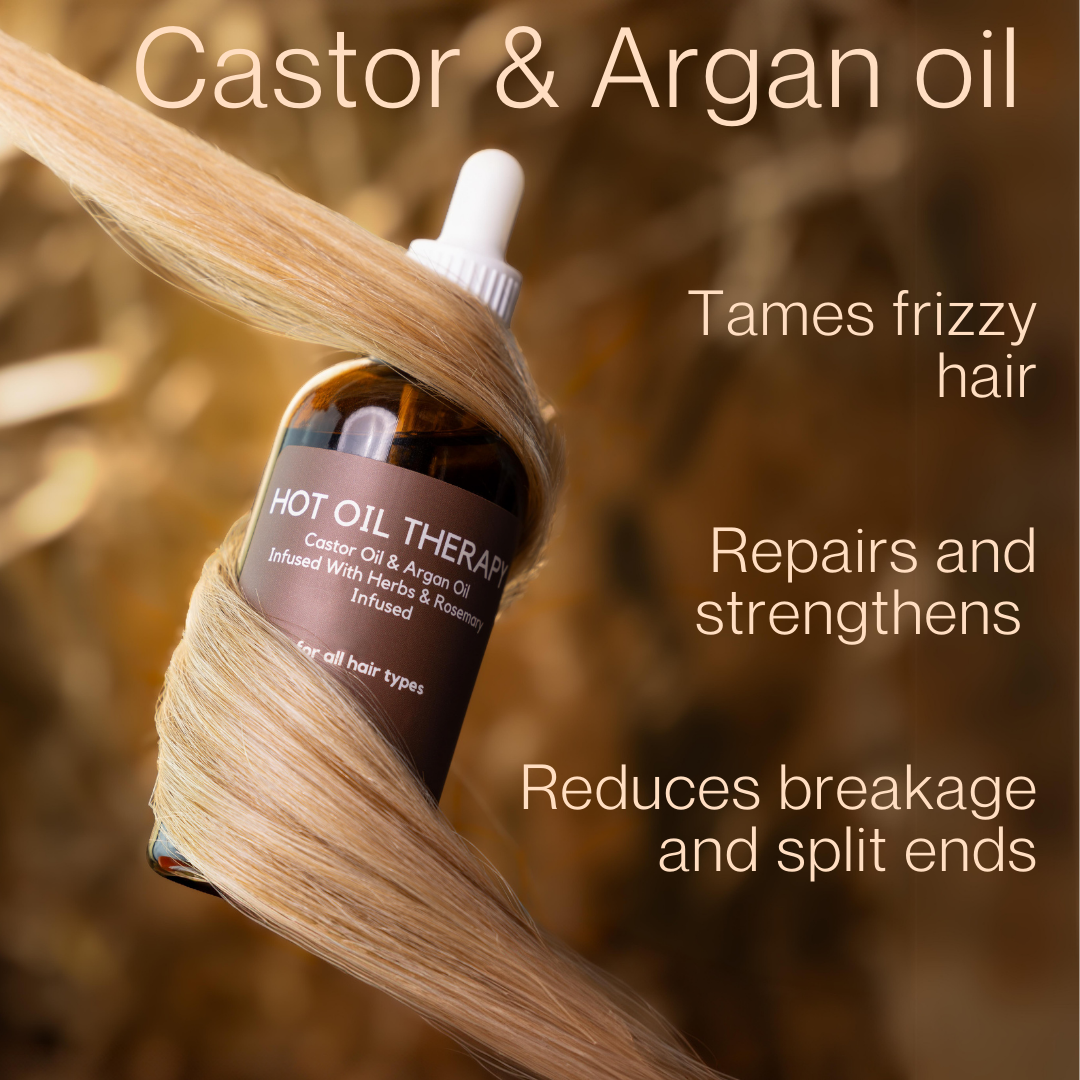 Hot Oil Hair Therapy with Rosemary