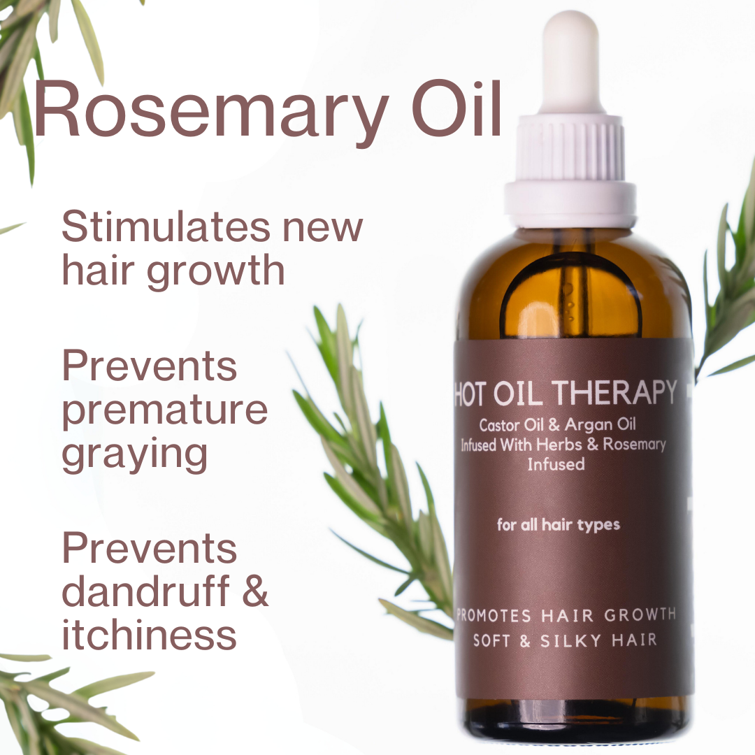 Hot Oil Hair Therapy with Rosemary