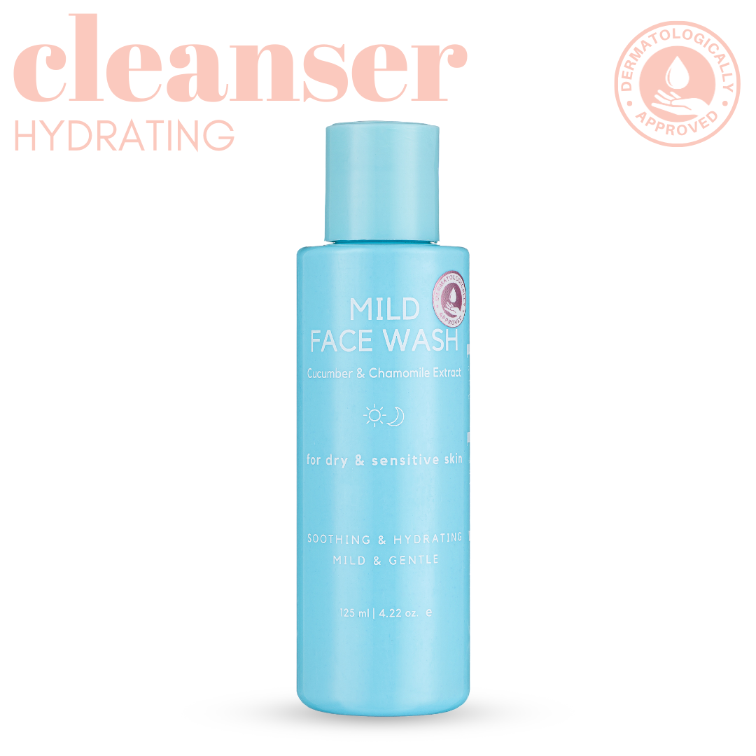 Mild Face Wash with Cucumber Extract & Rose Water