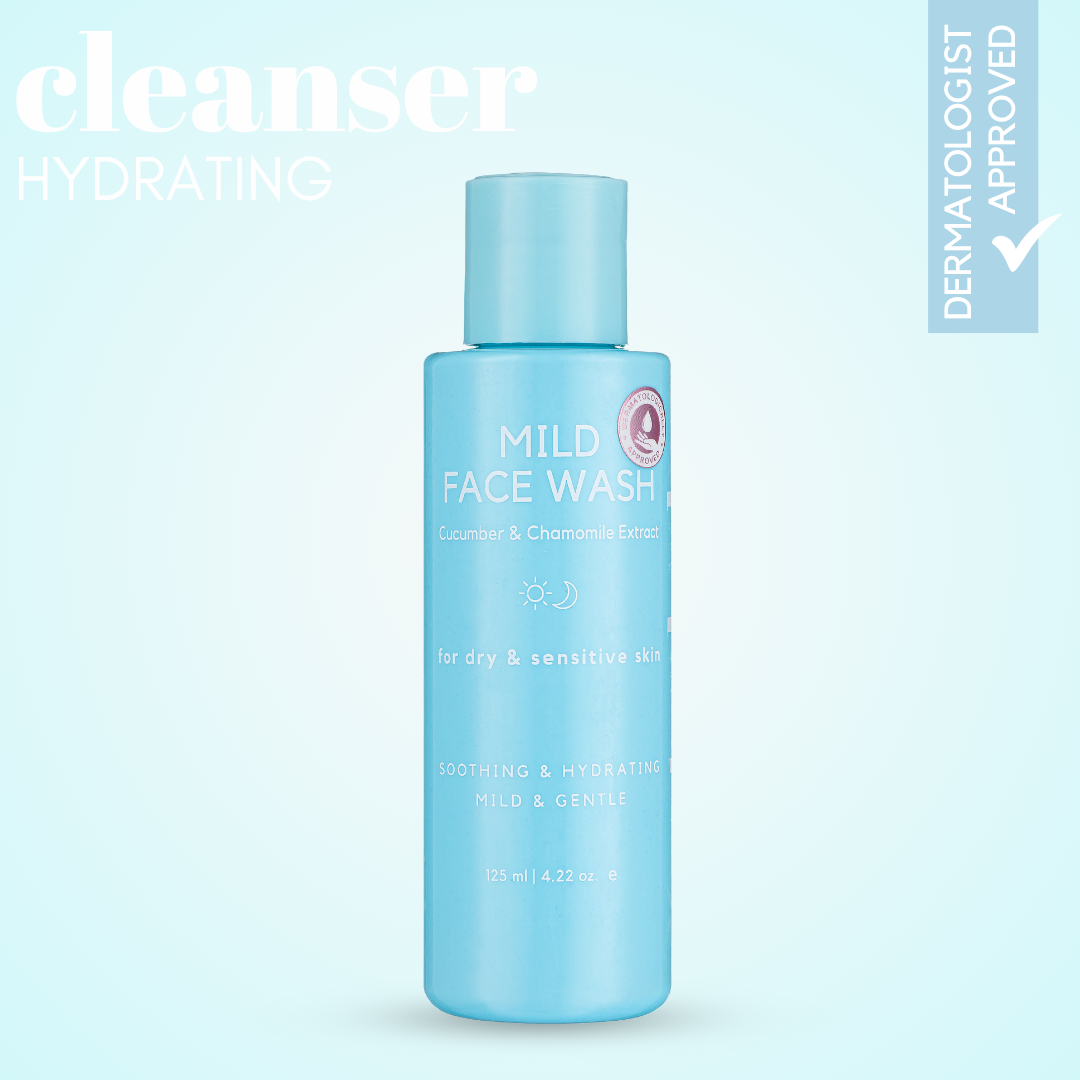 Mild Face Wash with Cucumber Extract & Rose Water