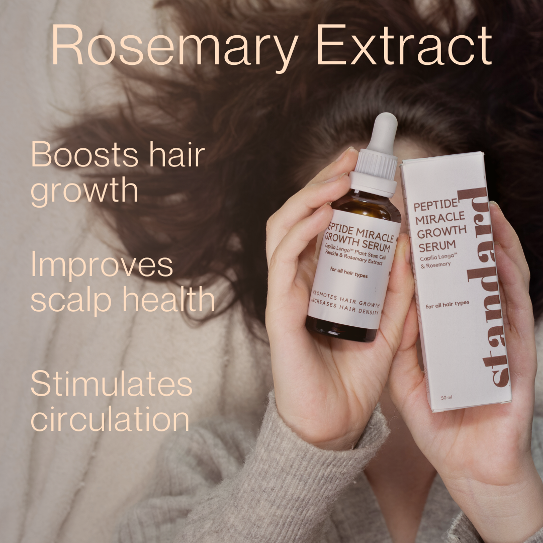 Peptide Miracle Hair Growth Serum with Rosemary Extract & Plant-Stem-Cells