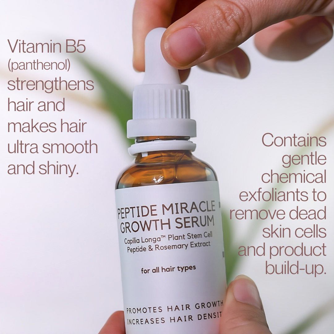 Miracle Growth Peptide Hair Serum with Rosemary, Capilia Longa® Peptides