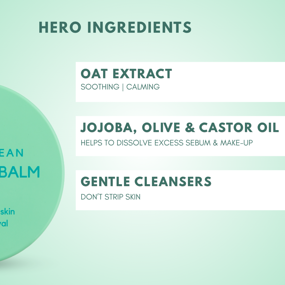 Cleansing Balm with Oat Extract for Dry & Sensitive Skin - Oat-So-Clean