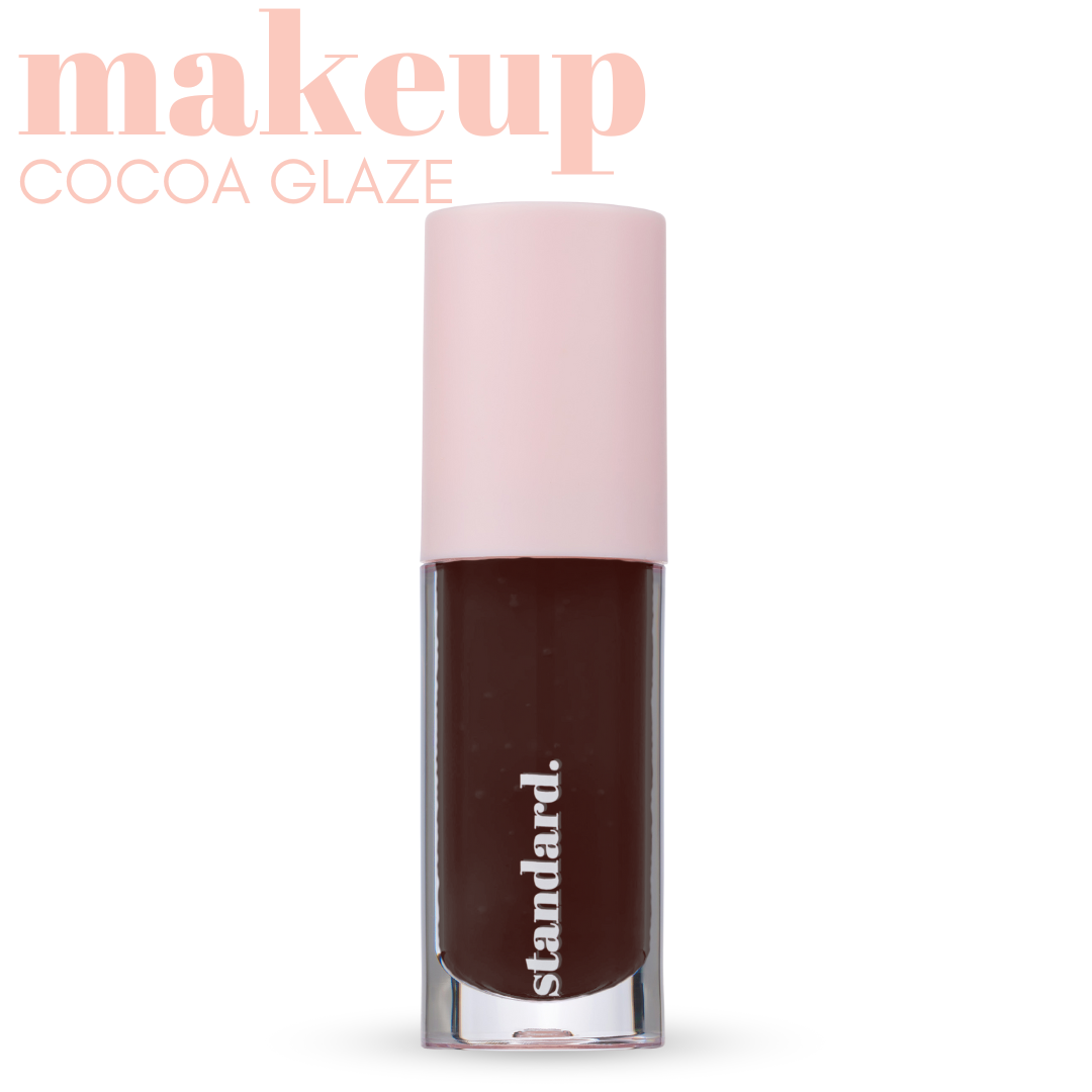 Cocoa Lip Glaze with Hyaluronic Acid & Peptides