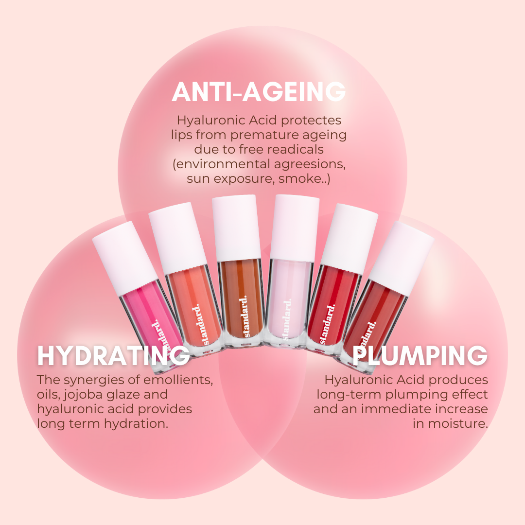 Tripeptide-1 Lip Glaze with Hyaluronic Acid, Tripeptides & Jojoba