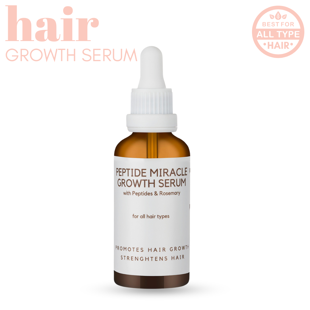 Peptide Miracle Hair Growth Serum with Rosemary Extract & Plant-Stem-Cells