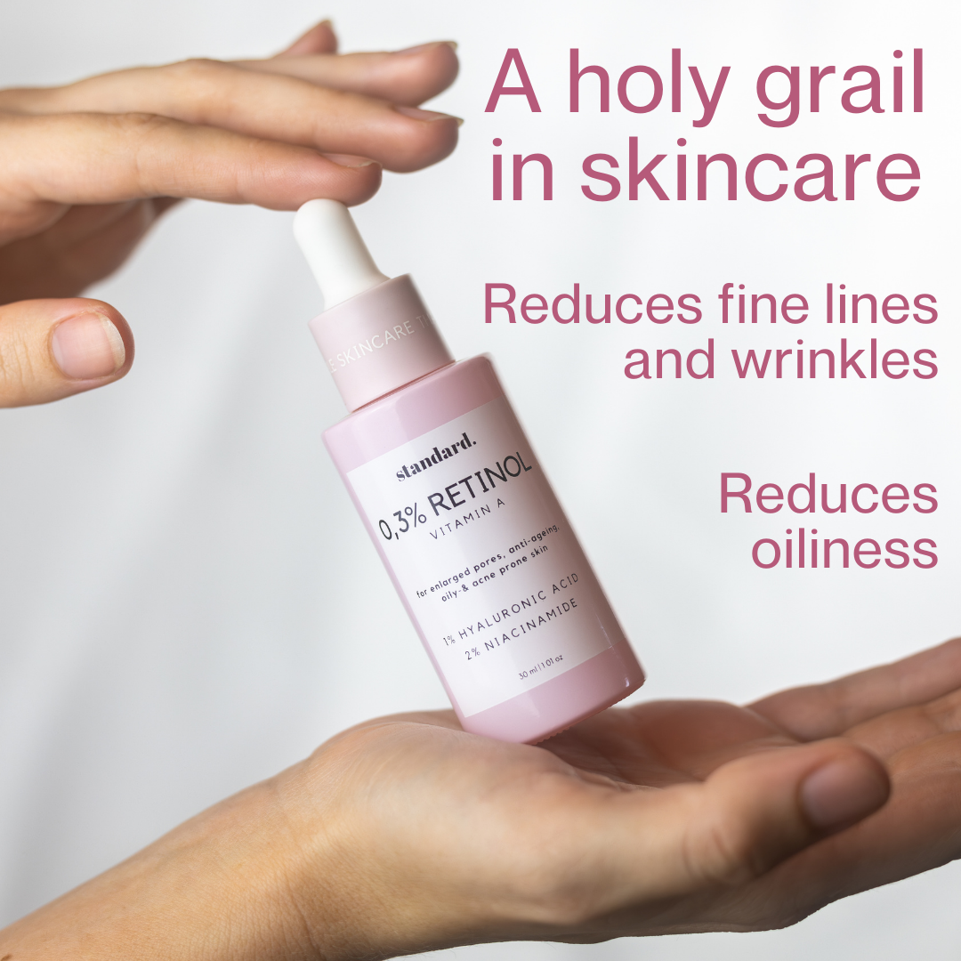 Retinol 0,3 (Vitamin A) % Serum with Niacinamide & Hyaluronic Acid