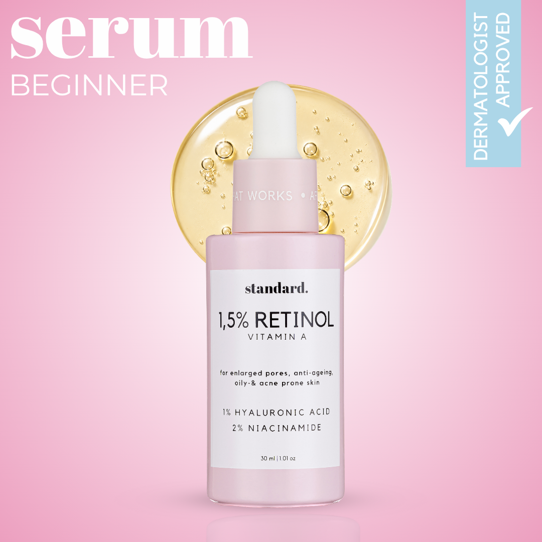 Retinyl Palmitate 1,5% (Vitamin A) Serum with Niacinamide & Hyaluronic Acid