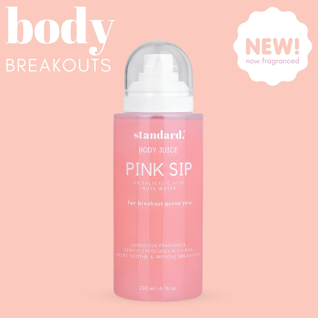 Pink Sip Body Mist with Rose Water & 2% Salicylic Acid