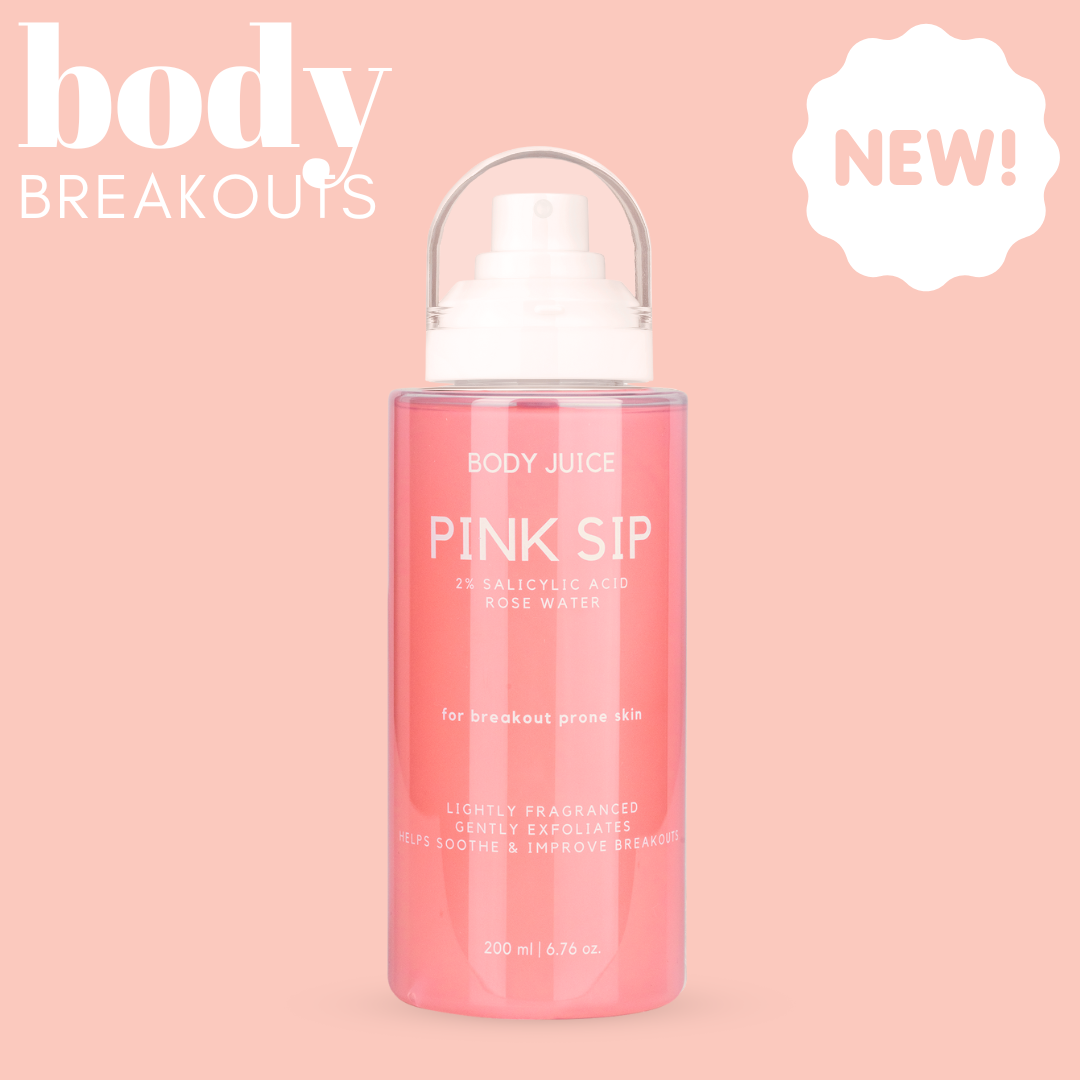 Pink Sip Body Mist with Rose Water & 2% Salicylic Acid
