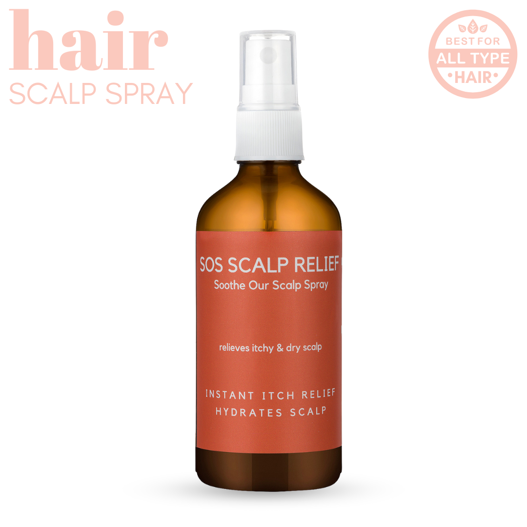 SOS Scalp Spray For Instant Itch Relief on Scalp with Rosemary Extract