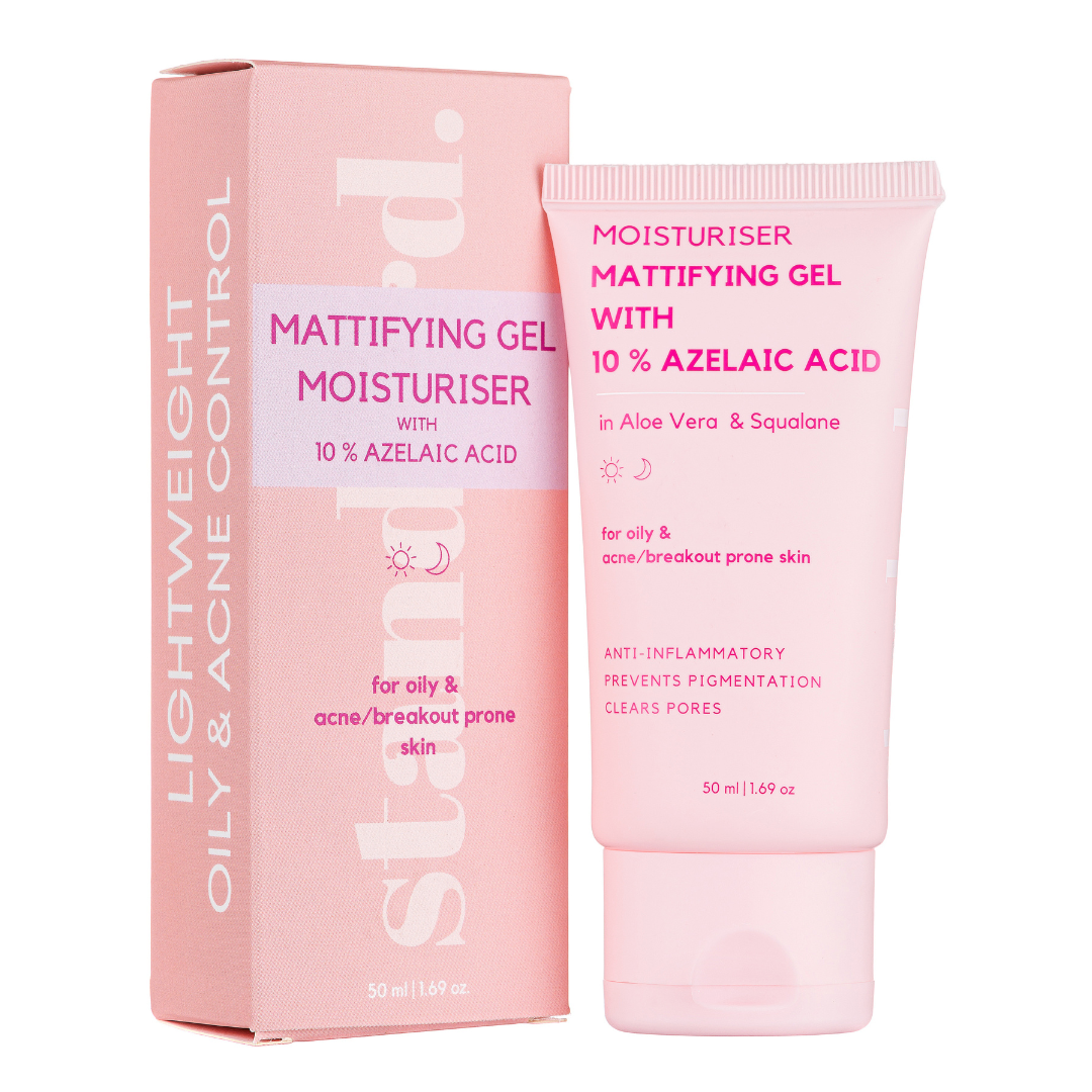 Mattifying Gel Moisturiser with 10% Azelaic Acid for Breakouts & Oily Skin