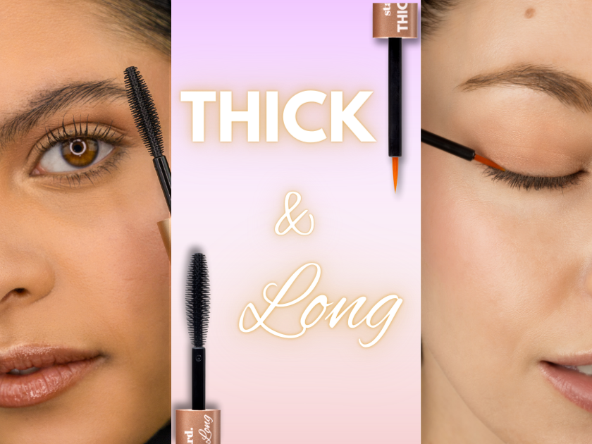 Wink, Blink and Slay with our new Thick & Long™ Lash & Brow Duo