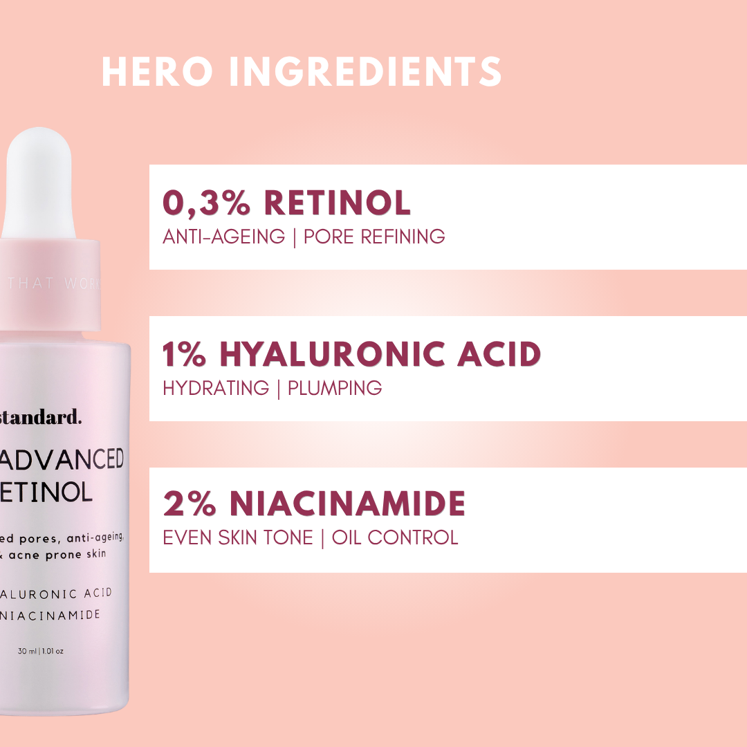 0,3% Advanced Retinol in 1% Hyaluronic Acid &amp; Niacinamide