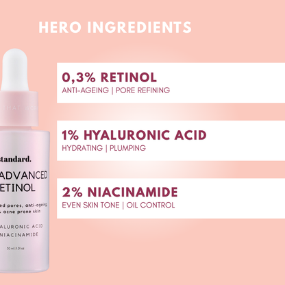 0,3% Advanced Retinol in 1% Hyaluronic Acid &amp; Niacinamide