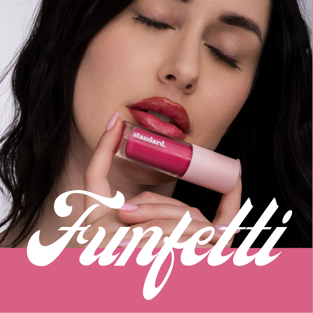Funfetti Tinted Lip Glaze with Hyaluronic Acid &amp; Tripeptides