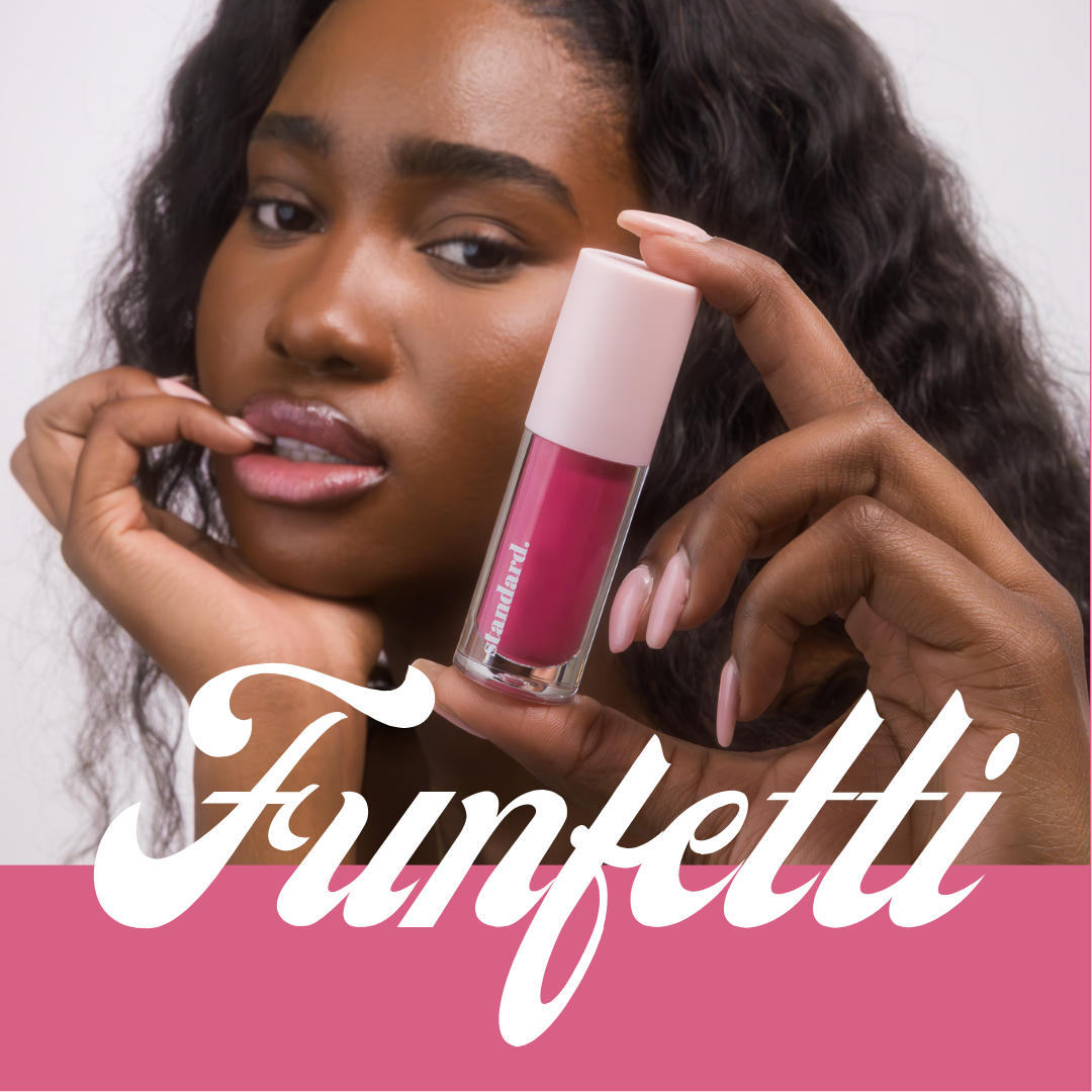 Funfetti Tinted Lip Glaze with Hyaluronic Acid &amp; Tripeptides