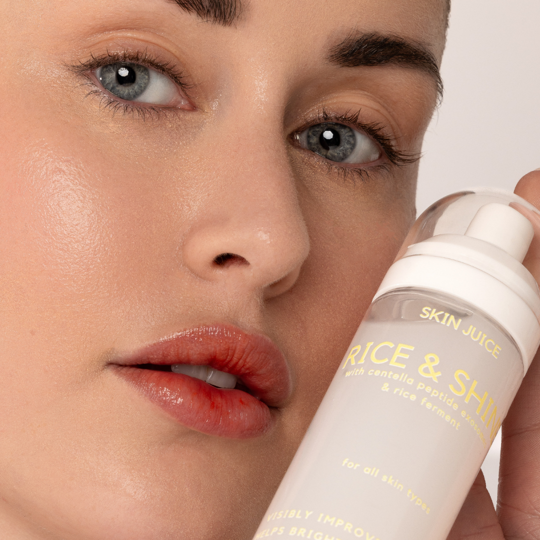 Exosomes Rice &amp; Shine Mist with brightening Rice Ferment, PDRN Centella Reversa™ Plant Stem Cells, Hyaluronic Acid