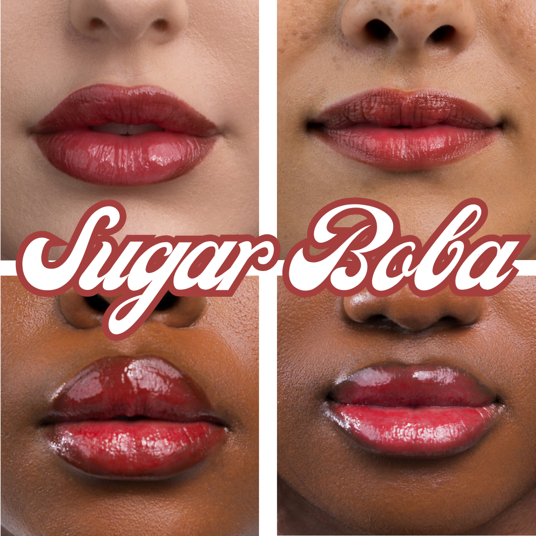 Sugar Boba Tinted Lip Glaze with Hyaluronic Acid & Tripeptides