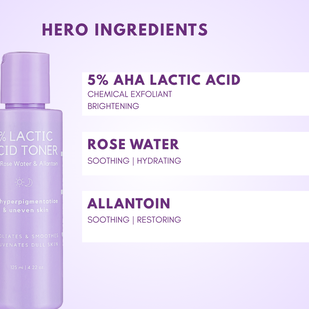 AHA Lactic Acid 5% Toner with Allantoin for Dark Marks