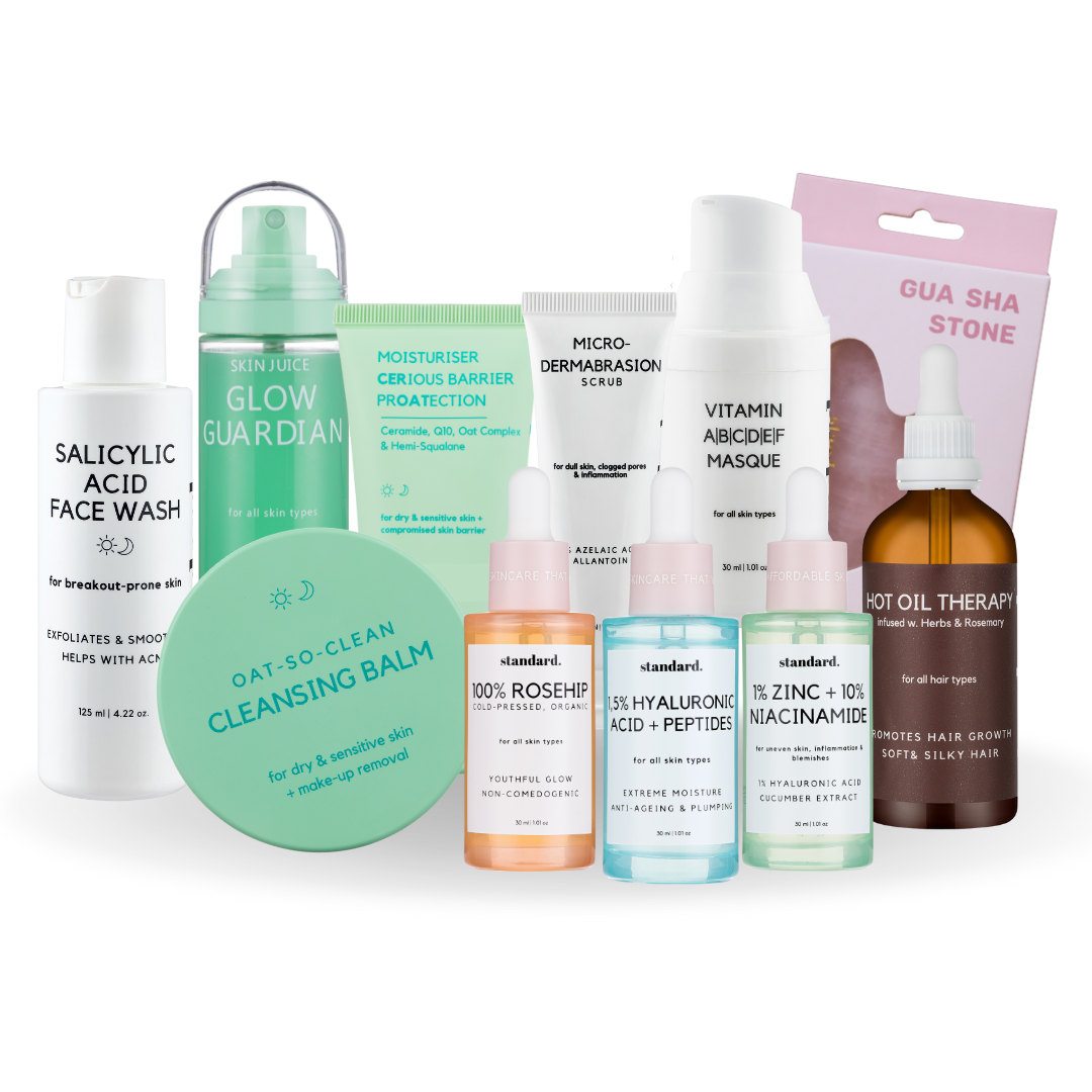 All That Glitters is Glass: Korean Skincare Regimen (Niacinamide and Hyaluronic will each be replaced with x2 MINI&