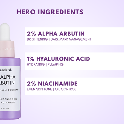 2% Alpha Arbutin Serum with 1% Hyaluronic Acid &amp; Niacinamide