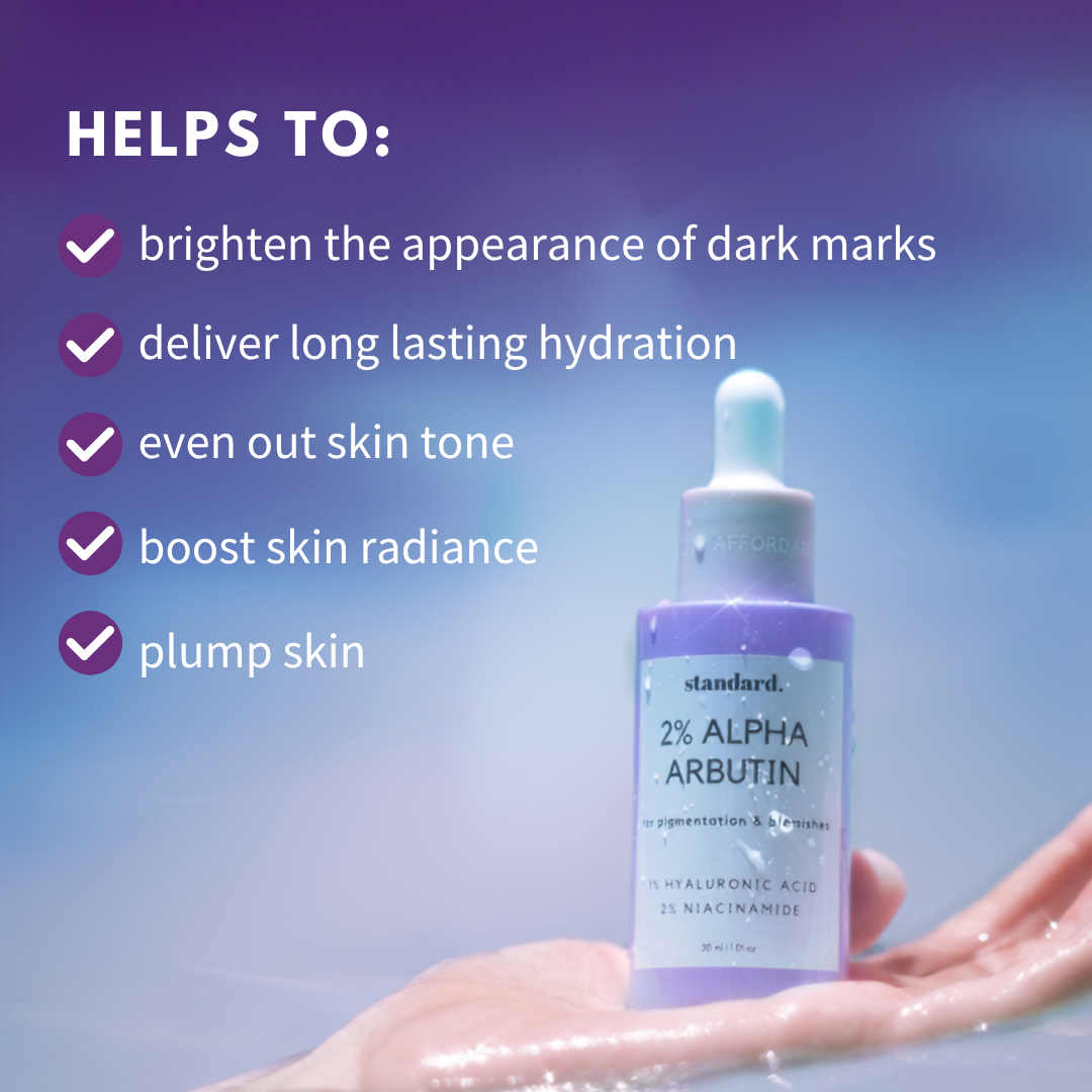 2% Alpha Arbutin Serum with 1% Hyaluronic Acid &amp; Niacinamide