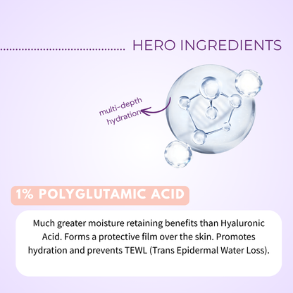 Brightening Vitamin C Serum in Polyglutamic Acid for Dark Marks &amp; Hydration