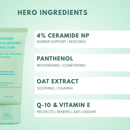 CERious Moisturiser with 4% Ceramide, Q10, Panthenol &amp; Oat Extract