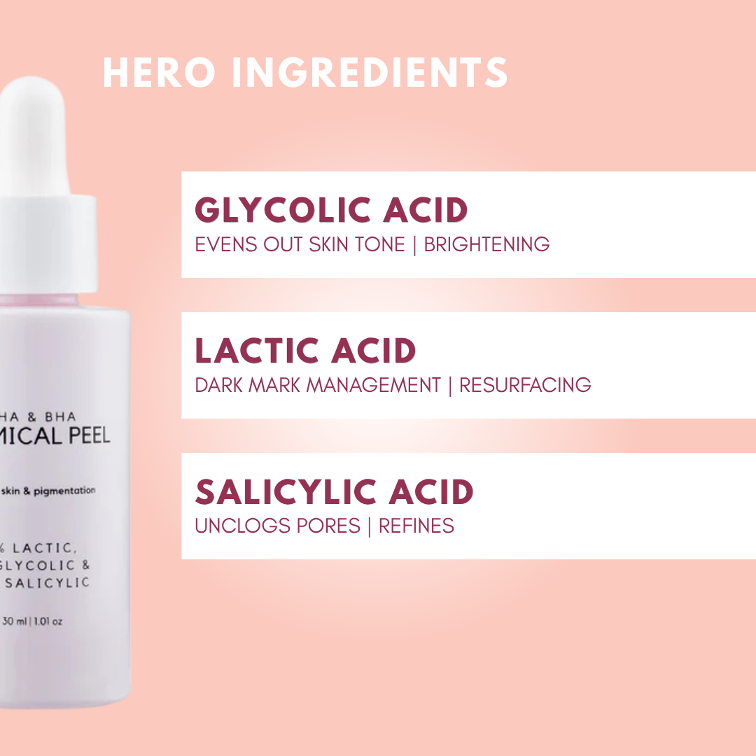 AHA &amp; BHA Chemical Peel with PDRN Centella Reversa ™ Plant Stem Cells