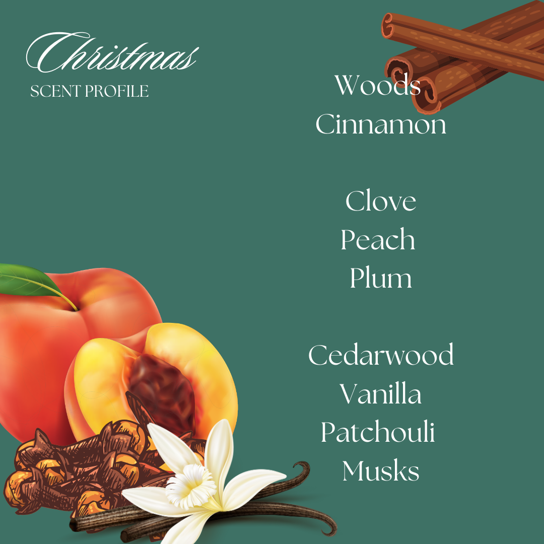 Christmas Soy Candle- Massage Candle with Wooden Wick (45+hrs burn time)