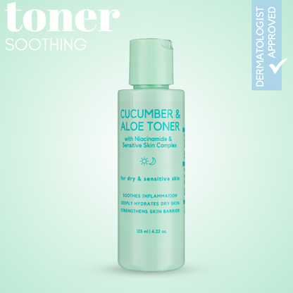 Cucumber &amp; Aloe Toner with Niacinamide for Sensitive &amp; Dry Skin