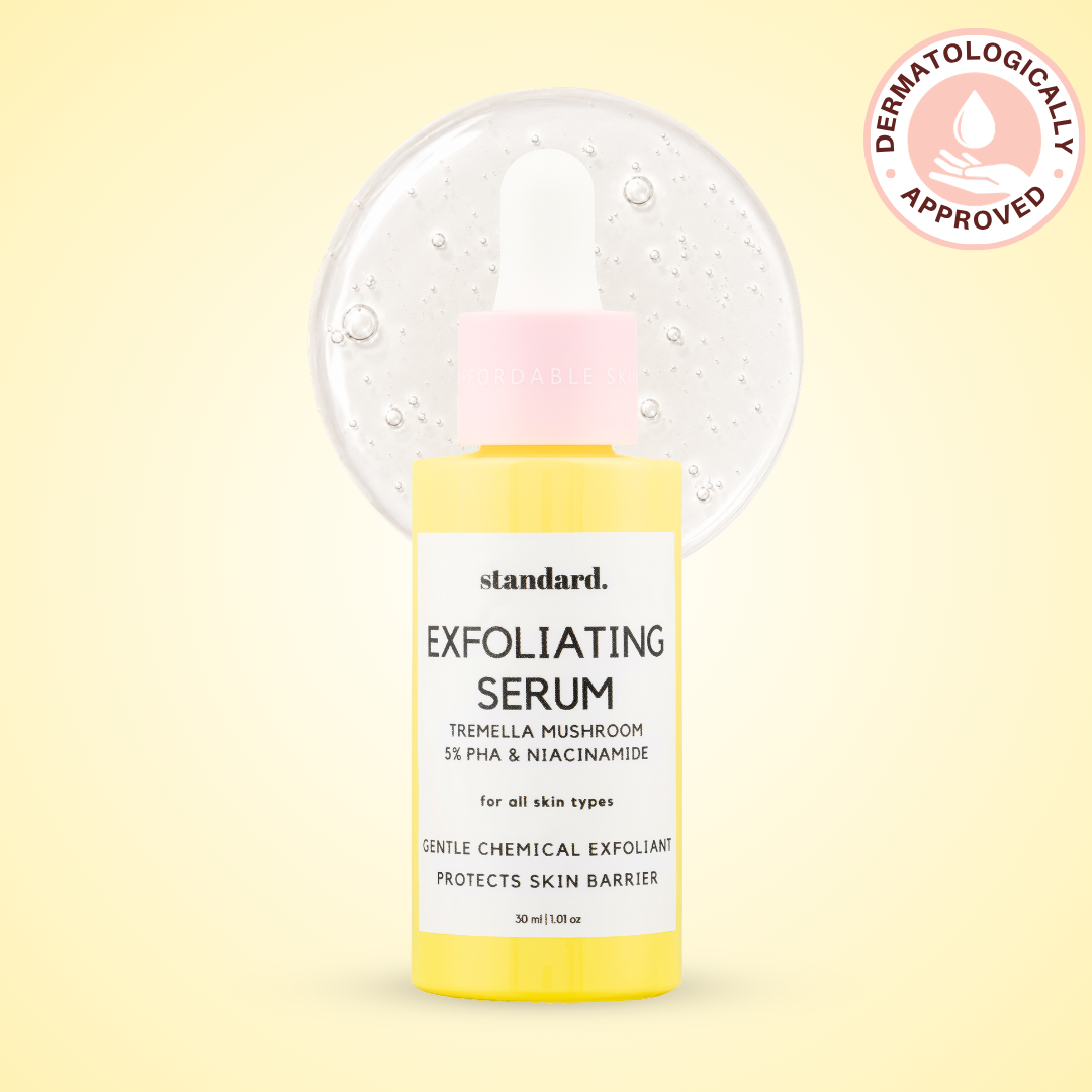 Exfoliating Mushroom Serum with 5% PHA, Tremella Mushroom, Hyaluronic Acid &amp; Niacinamide