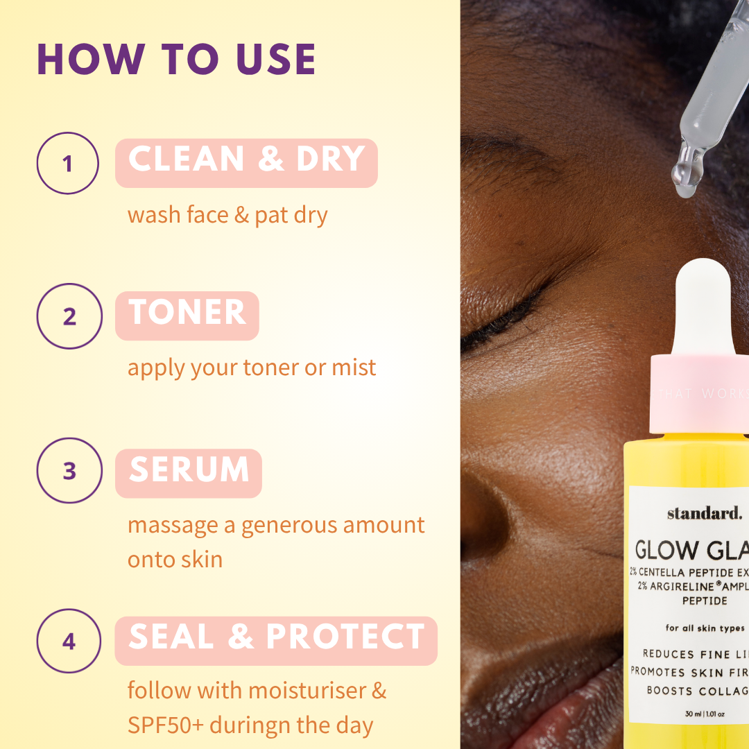 Glow Glaze Serum with 2% Argireline® Amplified, 2% PDRN Centella Reversa™ Plant Stem Cells, 2% Ceramide, 2% Hyaluronic Acid