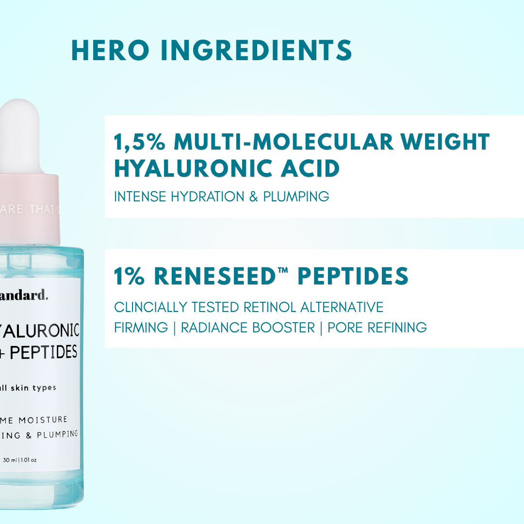 Hyaluronic Acid 1,5% &amp; Reneseed™ Peptides Serum (Retinol Alternative)