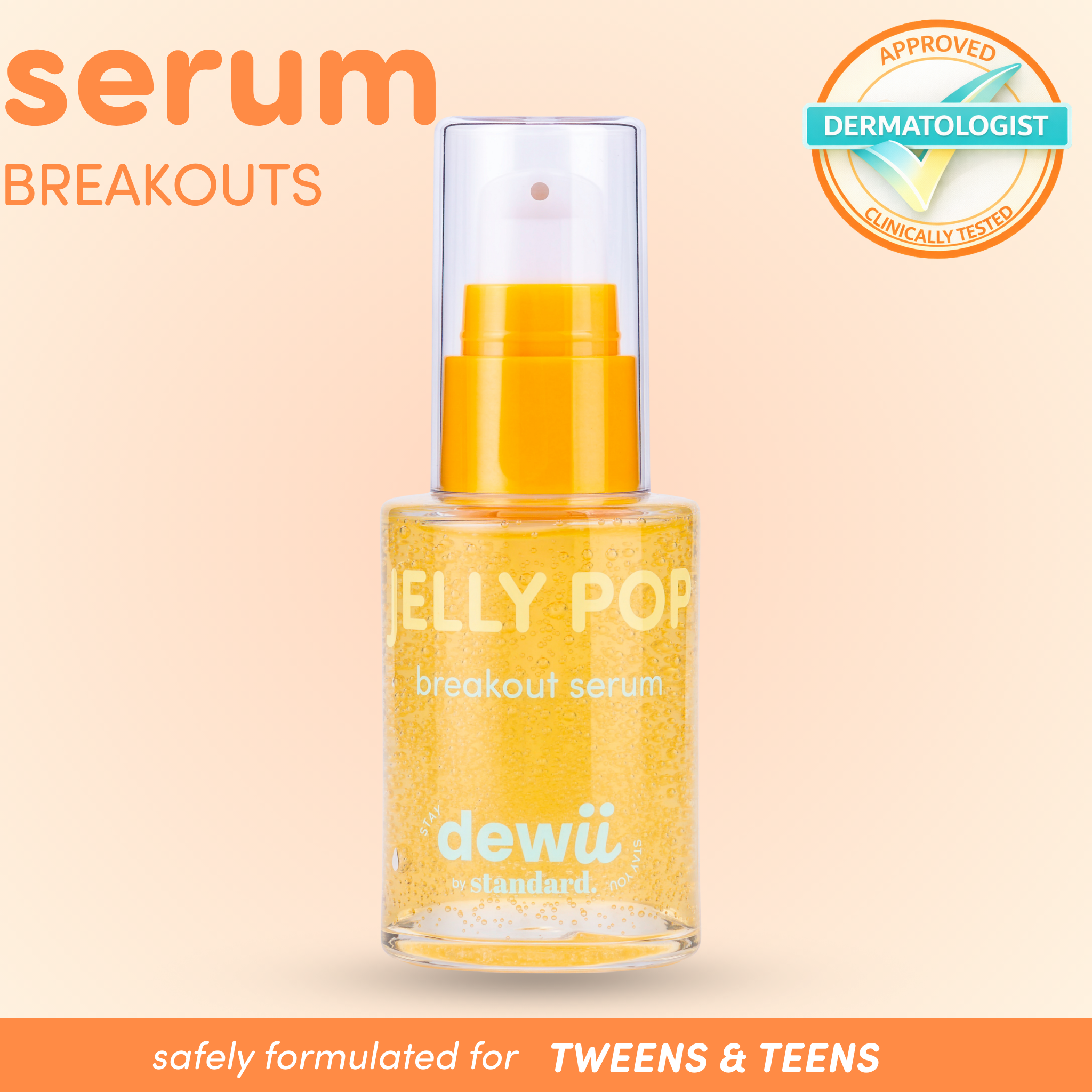 Jelly Pop Microbiome Serum With Noni Plant Stem-Cells, 1% Zinc &amp; 5% PHA | DEWII