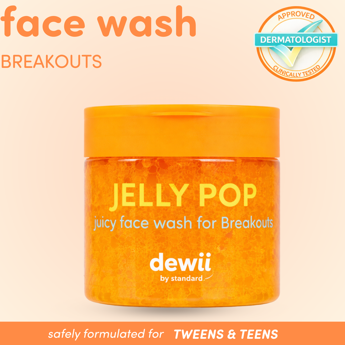 Jelly Pop Breakout Face Wash with Salicylic Acid | DEWII