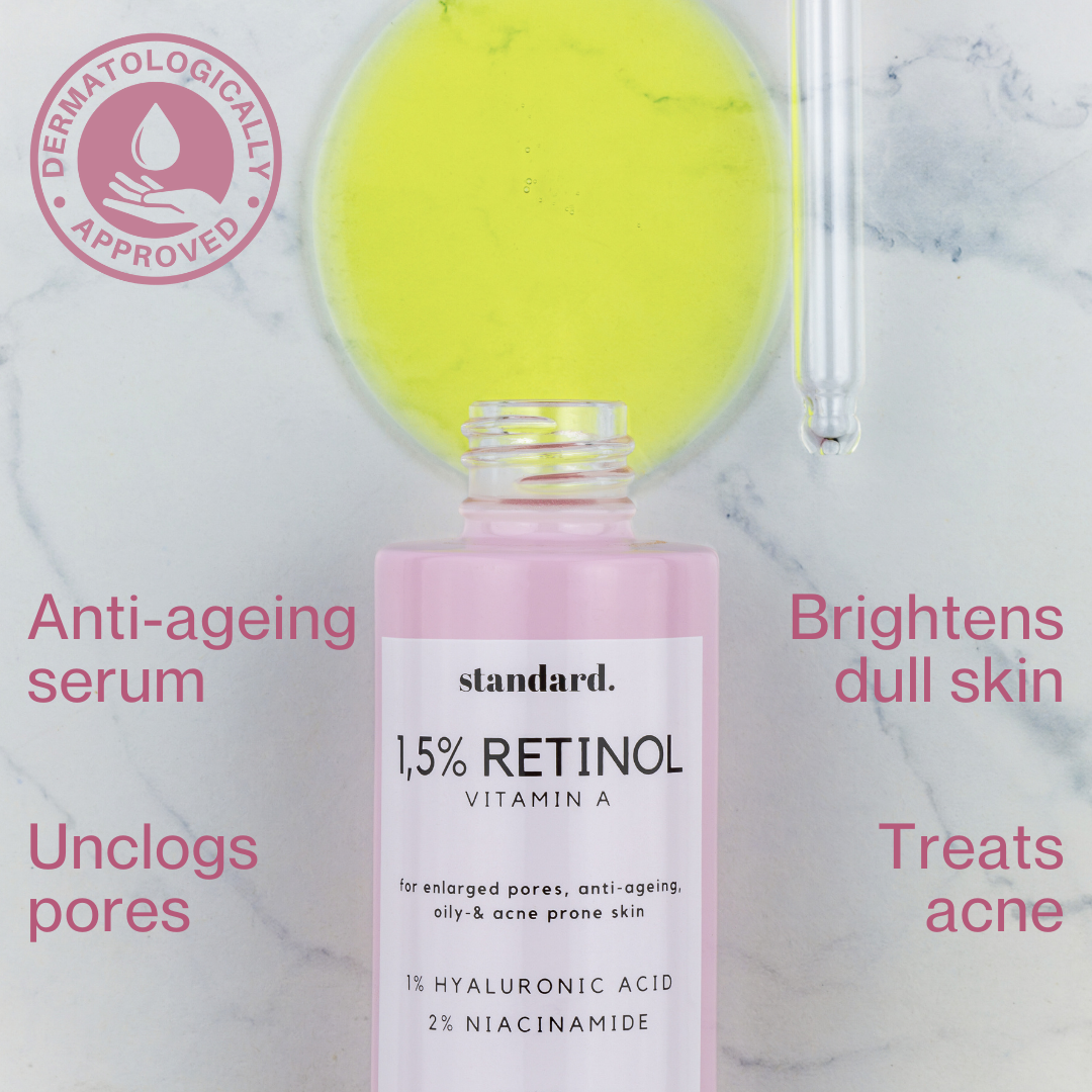 Mini Retinol 1,5% (Vitamin A)  Serum with Niacinamide &amp; Hyaluronic Acid