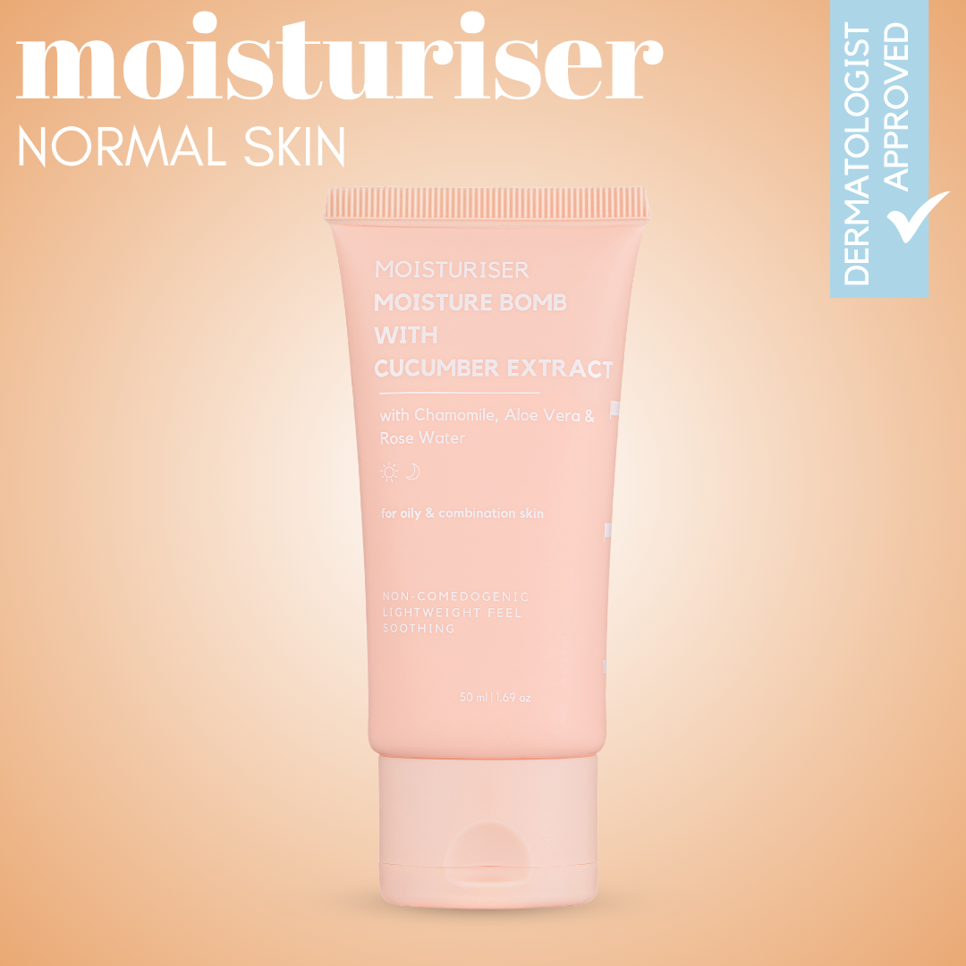 Moisture Bomb Daily Moisturiser with Rose, Aloe &amp; Cucumber