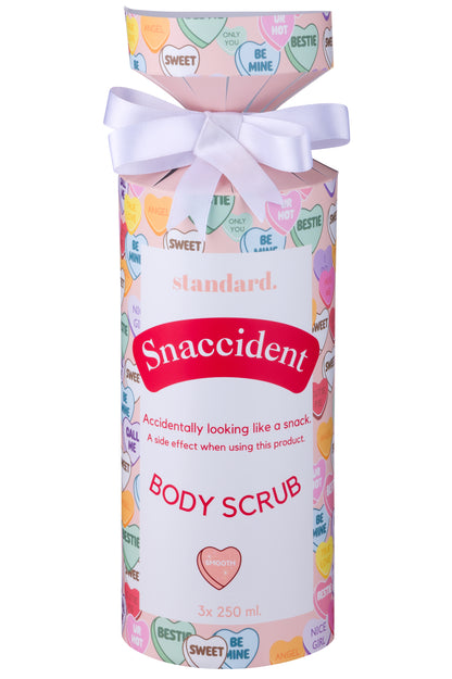 Snaccident: Body Scrub Trio Gift Set (turmeric, blueberry, calming scrubs)