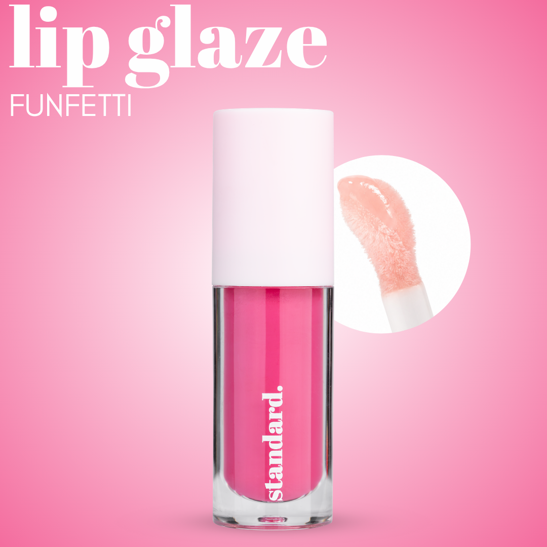 Funfetti Tinted Lip Glaze with Hyaluronic Acid &amp; Tripeptides
