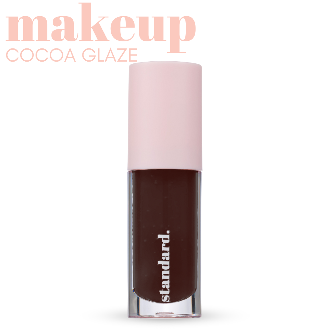 Cocoa Lip Glaze with Hyaluronic Acid &amp; Peptides